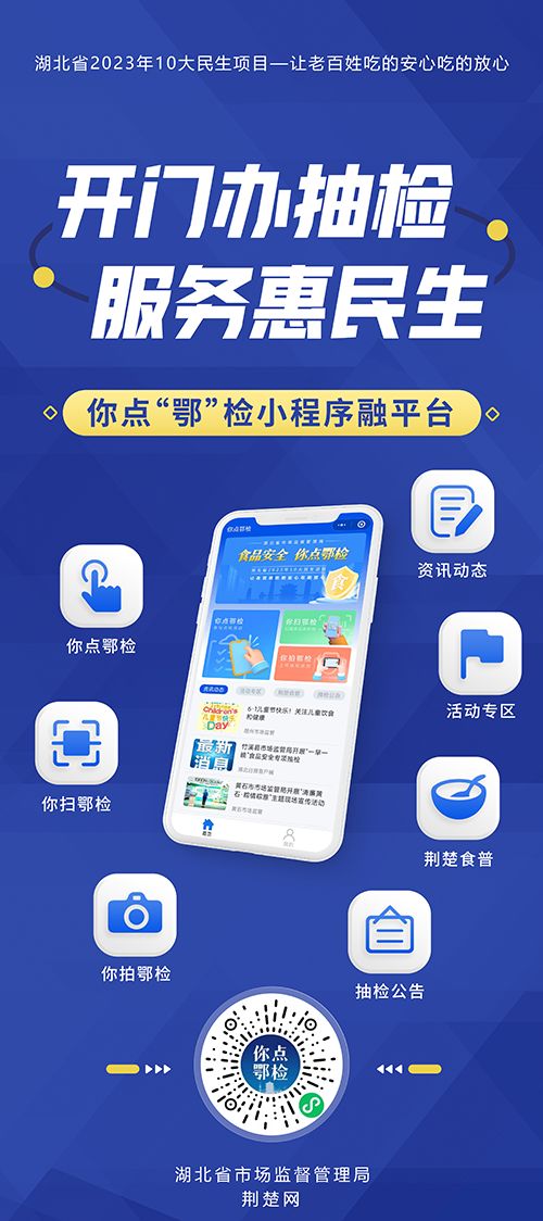互聯(lián)網(wǎng)+食品安全 打造'你點鄂檢'民生工程的創(chuàng)新實踐